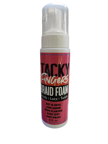 Tacky Fingers Braid Foam – 8 oz - ANNS BEAUTY SUPPLY